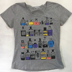 Mochsino Jeans perfume tee with rhinestones- XL